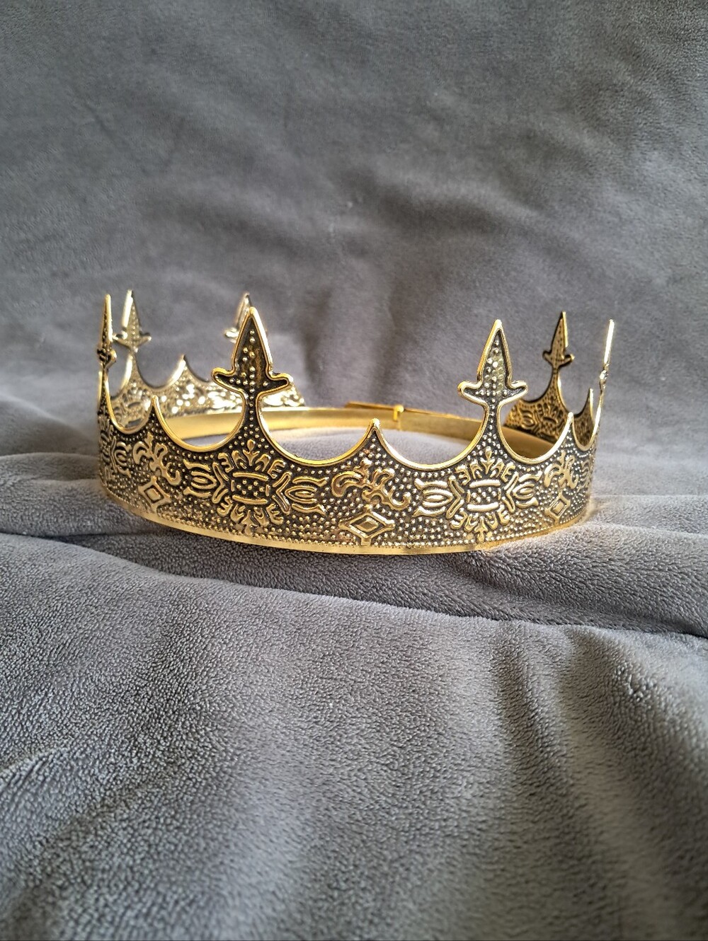 Gold Colored King/Prince Costume Crown